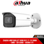 Dahua 4MP Bullet 60m IR 2.7-13.5mm - SMD - SD Card - Audio I/O (DH-IPC-HFW3441T-ZAS-S2_2.7-13.5mm)