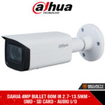 Dahua 4MP Bullet 60m IR 2.7-13.5mm - SMD - SD Card - Audio I/O (DH-IPC-HFW3441TP-ZAS_2.7-13.5mm)