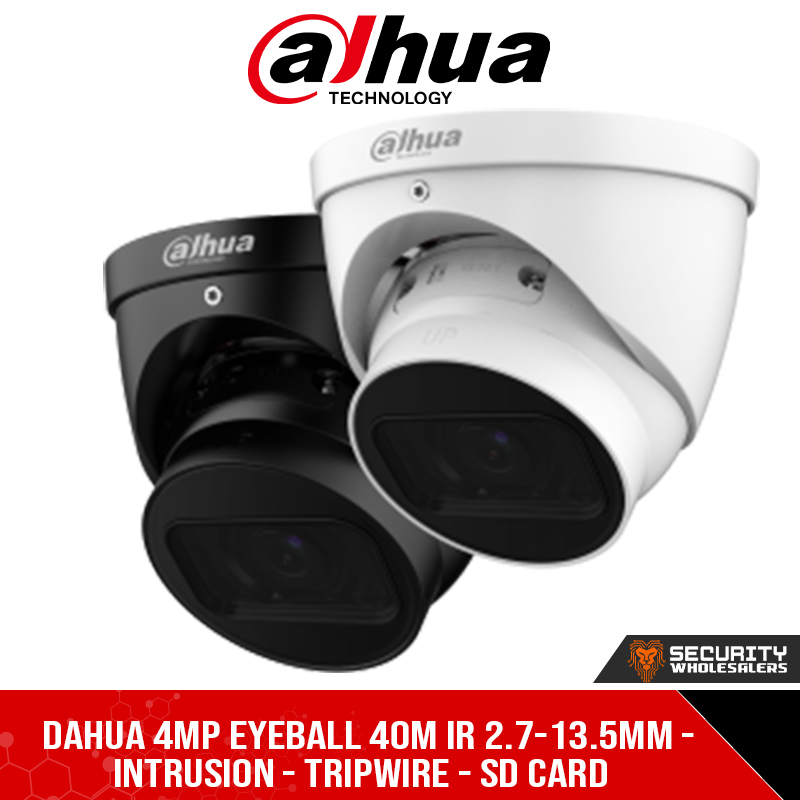 Dahua 4MP Eyeball 40m IR 2.7-13.5mm - Intrusion - Tripwire - SD Card (DH-IPC-HDW2431T-ZS-S2_2.7-13.5mm)