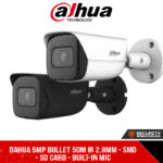 Dahua 5MP Bullet 50m IR 2.8mm - SMD - SD Card - Built-in Mic (DH-IPC-HFW3541E-AS-S2_2.8mm)