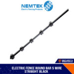 5 Wire Round Bar Bracket Black/White PC with Black/White Insulator [ER-5B/ER-5W]