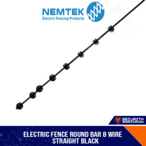 8 Wire Round Bar Bracket Black/White PC with Black/White Insulator [ER-8B/ER-8W]