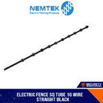 10 Wire Square Tube Bracket Black/White PC Straight [ESQ-10BF/ESQ-10WF]