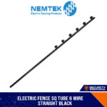 6 Wire Square Tube Bracket Black/Whit PC Straight [ESQ-6BF/ESQ-6WF]