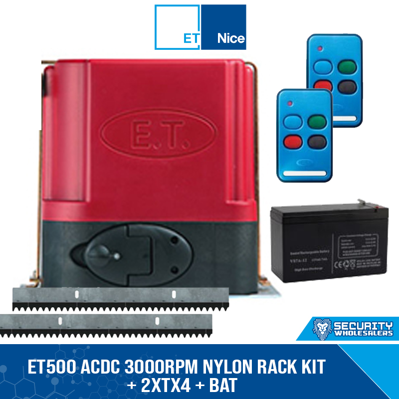ET500 ACDC 3000RPM NYLON RACK KIT + 2xTX4 + BAT
