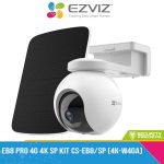 EZVIZ EB8 2K Battery 4G Security Camera with Solar Panel Bundle Kit
