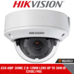 Eco 4MP  dome 2.8-12mm lens up to 30m IR 12VDC/POE (DS-2CD2741G0-IZ(2.8-12MM))