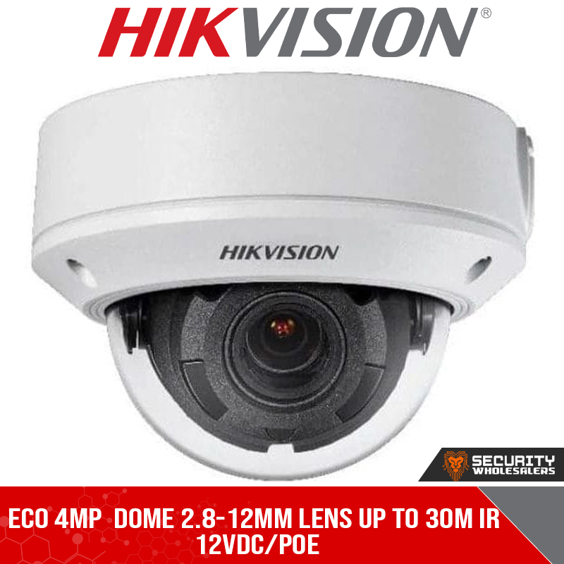 Eco 4MP dome 2.8-12mm lens up to 30m IR 12VDC/POE (DS-2CD2741G0-IZ(2.8-12MM))