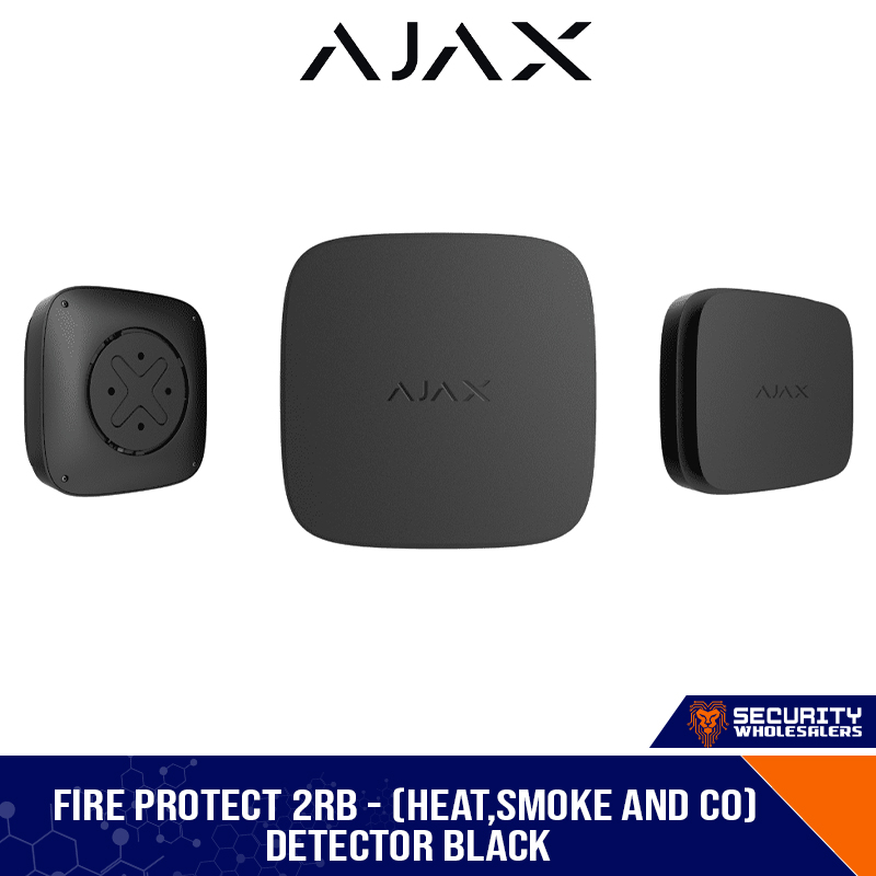 Ajax FireProtect 2 RB - (Heat, Smoke & CO) Detector Black (1943379-137-BL1)