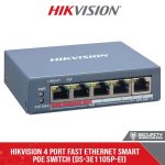 HIKVISION 4 Port Fast Ethernet Smart POE Switch (DS-3E1105P-EI)
