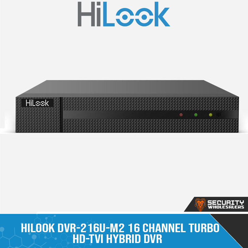 HiLook DVR-216U-M2 16 Channel Turbo HD-TVI Hybrid DVR (HIL057-DVR216U-M2)