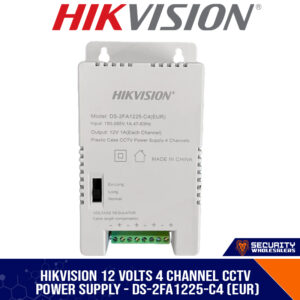 Hikvision 12 Volts 4 Channel CCTV Power Supply - DS-2FA1225-C4 (EUR)