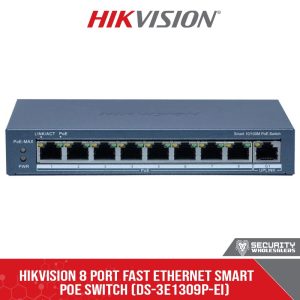 Hikvision 8 Port Fast Ethernet Smart POE Switch (DS-3E1309P-EI)