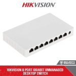 Hikvision 8 Port Gigabit Unmanaged Desktop Switch