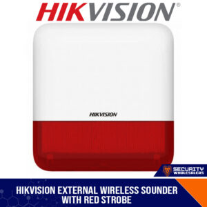 Hikvision Wireless outdoor sounder 110dB output (DS-PS1-E-WE (RED)_C