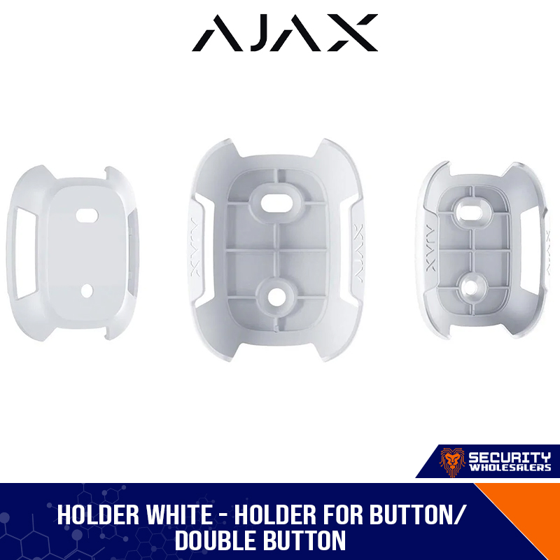 Ajax Button Holder Single/Double White (1938215-82-WH)