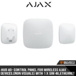 Ajax Hub 4G- Control Panel  (Non Visuals) with 1 x SIM 4G, ethernet (1992210-259-WH1)