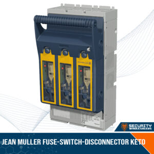 KETO-00 | Jean Muller Fuse-switch-disconnector KETO size 00 body (battery isolator), 160A Max DC Current, 250V DC Voltage Rating