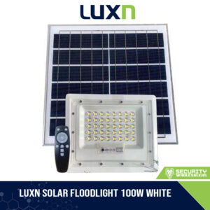LUXN SOLAR FLOODLIGHT 100W WHITE (LX-S12-100W)