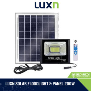 LUXN SOLAR FLOODLIGHT & PANEL 200W (LX-SO1E-200W)