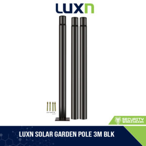 LUXN SOLAR GARDEN POLE 3M BLK (LX-S07POLE)