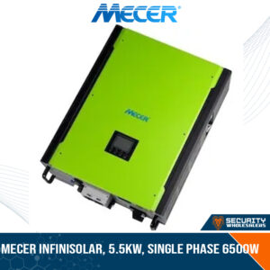 SOL-I-IS-5E | MECER InfiniSolar, 5.5kW, Single Phase 6500W MPPT, Bi directional with Grid, ( No Parallel ability ) 48V DC, Maximum DC Voltage 360VDC / 500VDC, Output Voltage Range 184-264.5VAC