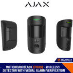 Ajax MotionCam PHOD Wireless Motion Detector with Visual Alarm & Pet Immunity & Photo on Demand Indoor Black (1936488-120-BL1)