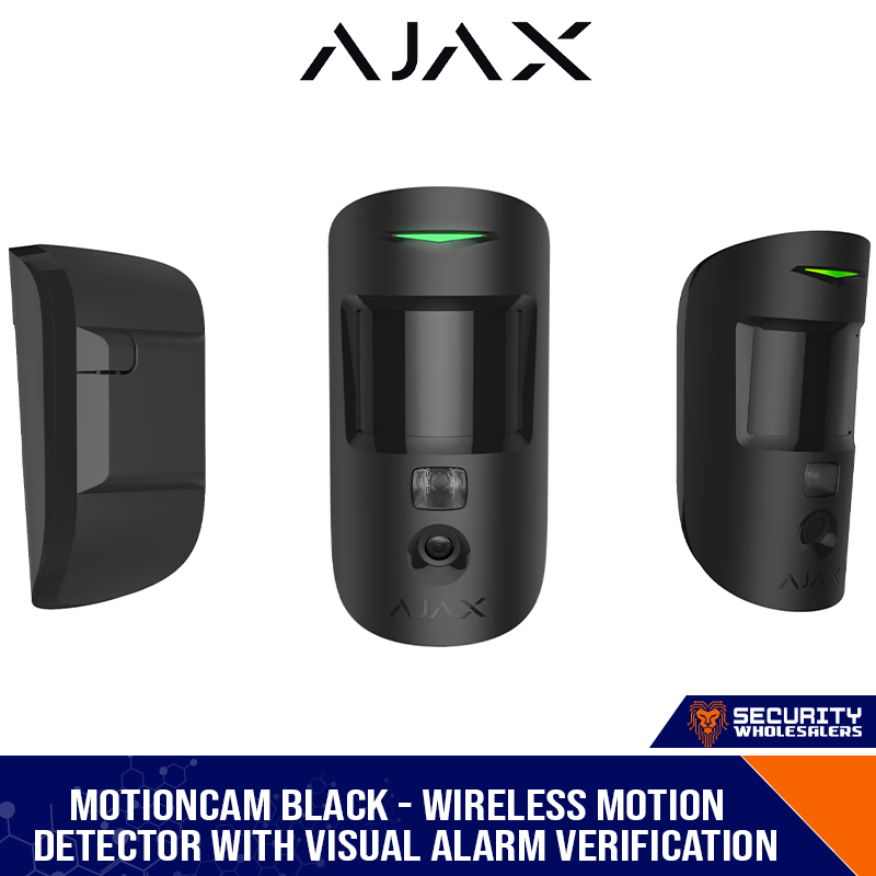 Ajax MotionCam Wireless Motion Detector with Visual Alarm & Pet Immunity Indoor Black (1910308-23-BL1)