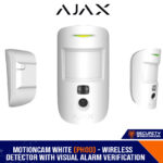 Ajax MotionCam PHOD Wireless Motion Detector with Visual Alarm & Pet Immunity & Photo on Demand Indoor White (1936489-120-WH1)