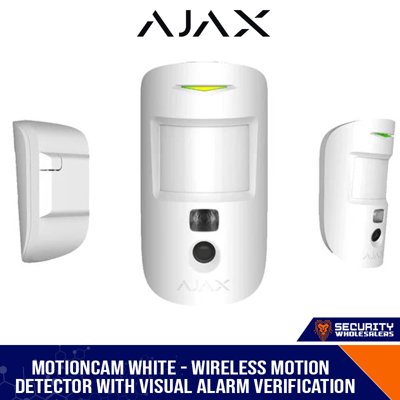 Ajax MotionCam Wireless Motion Detector with Visual Alarm & Pet Immunity Indoor White (1910309-23-WH1)