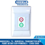 NURSECALL_TX - Nursecall Transmitter Bed Point AA Battery-Powered / 12VDC Code-Hopping (433MHz Only)