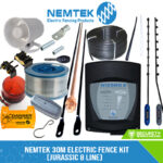 Nemtek 30m Electric Fence Kit (8 Line Wall Top Full Kit)