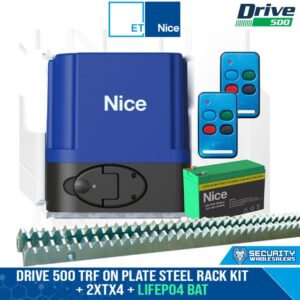 Nice Drive 500 TRF On Plate NG Steel Rack Kit + 2xTX4 + LiFePO4 Battery - 00503-730