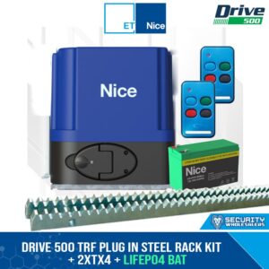 Nice Drive 500 TRF Plug In Steel Rack Kit + 2xTX4 + LiFePO4 Battery - 00504-730