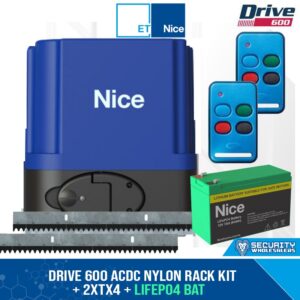 Nice Drive 600 ACDC Nylon Rack Kit + 2xTX4 + LiFePO4 Battery - 00506-630