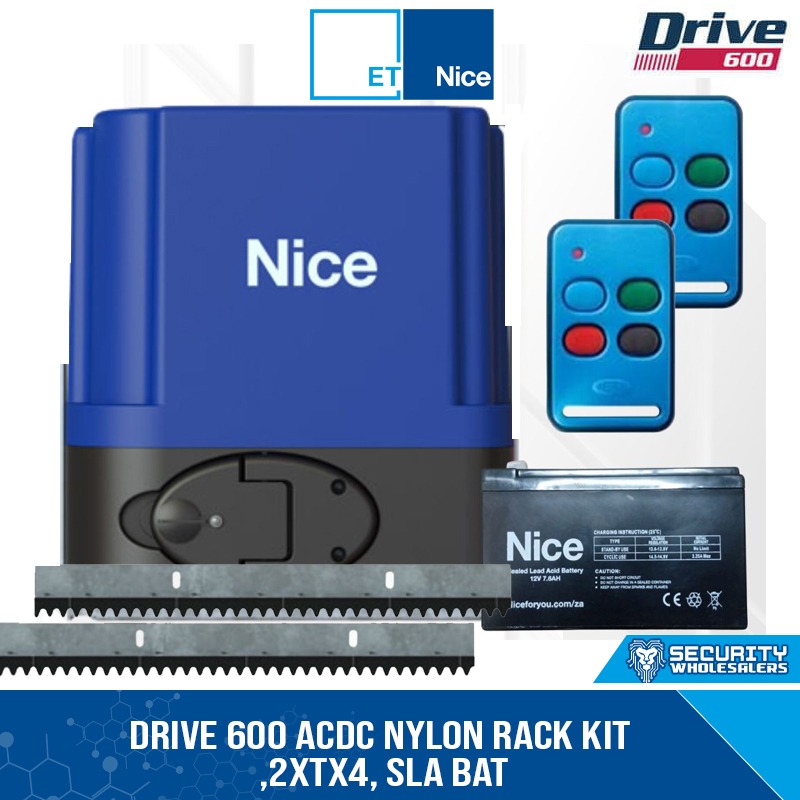 Nice Drive 600 ACDC Nylon Rack Kit,2xTX4, SLA Battery - 00506-610