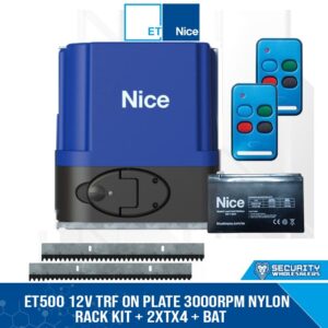 Nice ET500 12V TRF On Plate 3000RPM Nylon Rack Kit + 2xTX4 + Battery - 00503-001