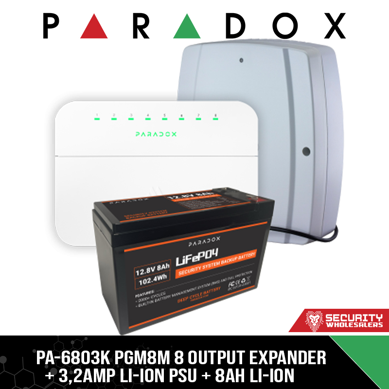 PA-6803K PGM8M 8 OUTPUT EXPANDER+ 3,2AMP Li-ION PSU + 8AH Li-ION