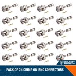 Pack of 24 Crimp on BNC connectors