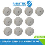 Porcelain Bobbin Insulator (Box of 10) [EI-BPFL10]