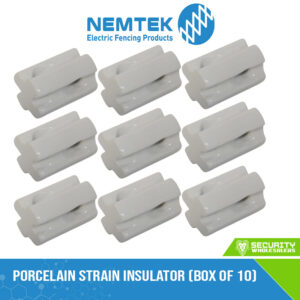 Porcelain Strain Insulator (Box of 10) [EI-STFP10]