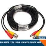 Pre-Made CCTV Cable 10m with Power Wire