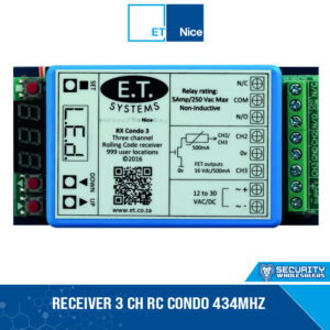 RECEIVER 3 CH RC CONDO 434MHZ