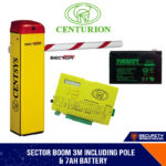 SECTOR BOOM 3M INCLUDING POLE & 7AH BATTERY