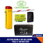 SECTOR BOOM 4.5M INCLUDING POLE & 7AH BATTERY