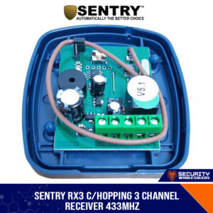 SENTRY RX3 C/HOPPING 3 CHANNEL RECEIVER 433Mhz