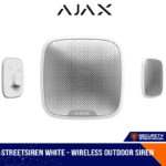 Ajax StreetSiren - Wireless Outdoor Siren White (1938178-07-WH1)