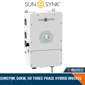 SUN-50.0-3PH | Sunsynk 50kW, HV Three Phase Hybrid Inverter, Unit can be Operated Without Batteries (using PV and Grid Power), Type II DC/AC SPD as Standard