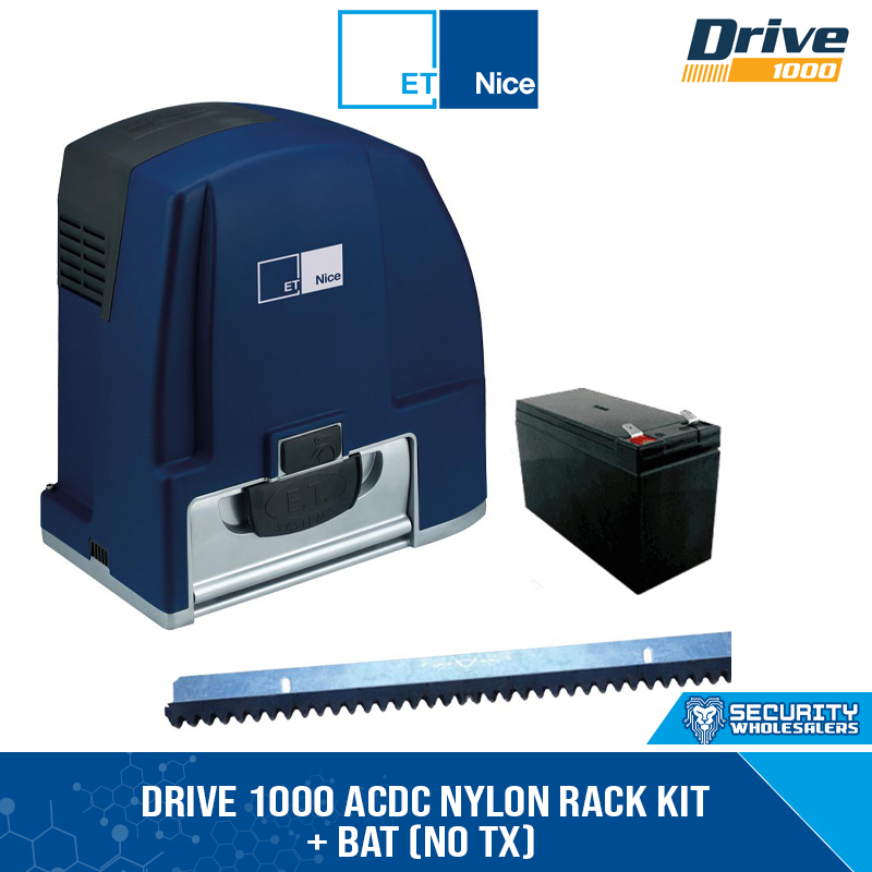 Drive 1000 Motor 24V 5amp Battery 2 x 2m Nylon Rack