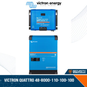 VCOM-QTRO-48-8K-SMT-MPPT-250-100-TRCN | Victron Quattro 48-8000-110-100-100 & SmartSolar MPPT CAN 250/100-Tr, PPT Voltage 13-245V, Input Voltage 250V, Maximum Efficiency 94/96%